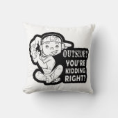 Buitenkant? Je hebt het juiste grappige gameontwer Kussen (Voorkant)