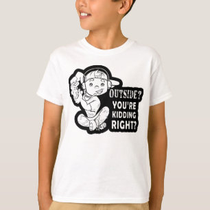 Buitenkant? Je hebt het juiste grappige gameontwer T-shirt