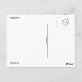 Buitenkant verlaten (B&W) Briefkaart (Achterkant)