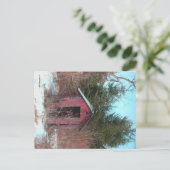 Buitenkast verlaten Briefkaart (Staand voorkant)