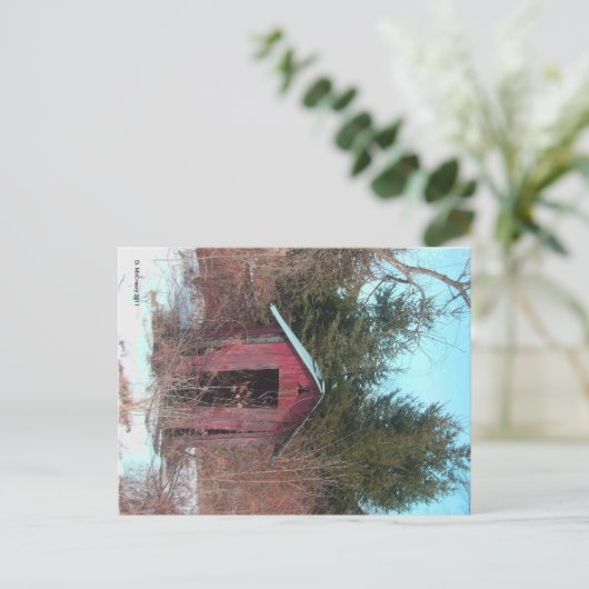 Buitenkast verlaten Briefkaart (Staand voorkant)