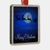 Buitenkerstversiering - Kerstman en rendieren Metalen Ornament (Rechts)