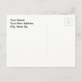 Buitenkort Funny Change of Address Moving Briefkaa Aankondigingskaart (Achterkant)