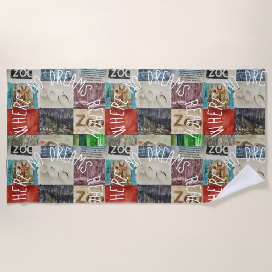 Buitenkunstenaar  strandlaken (Voorkant)