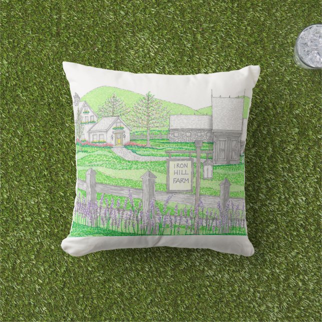 Buitenkussen; Boerderij met Groen Buitenkussen (Gras)