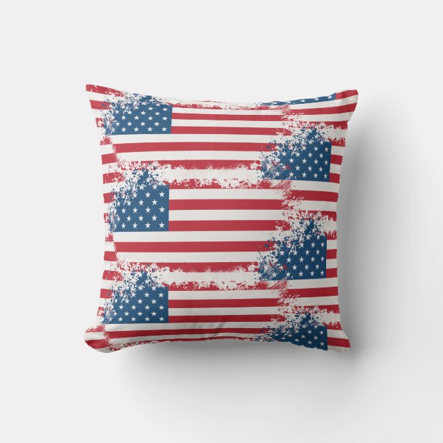 Buitenkussen - Patriottische Vlag van de VS (Voorkant)