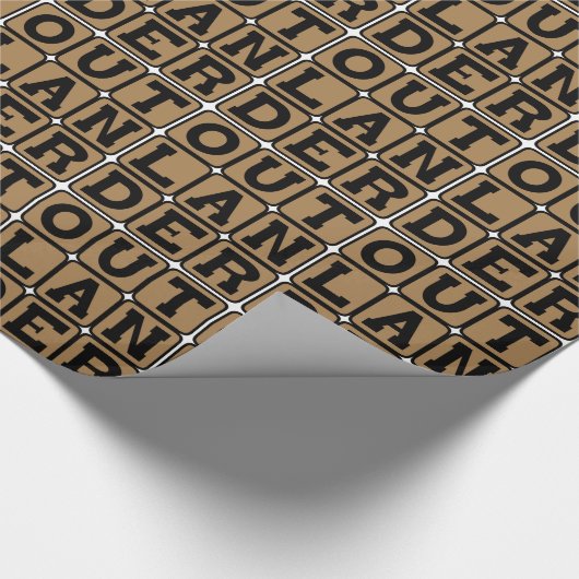 Buitenlander, buitenlander of vreemder cadeaupapier (Hoek)