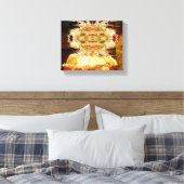 Buitenlands Feestje Canvas Afdruk (Insitu (Slaapkamer))