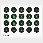 Buitenlands kinderfeest cadeautje ronde sticker (Vel)