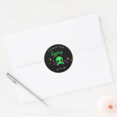 Buitenlands kinderfeest cadeautje ronde sticker (Envelop)