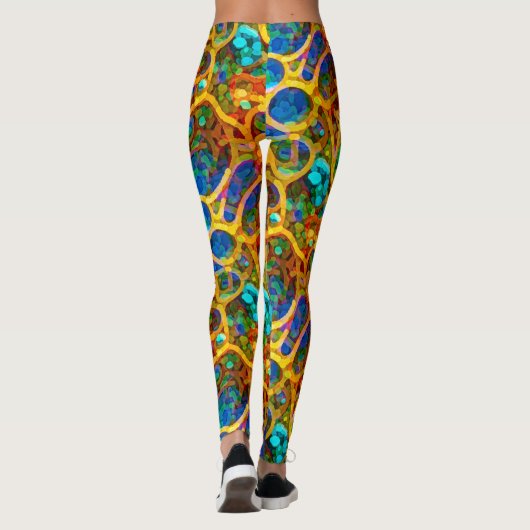 Buitenlands Weefselmonster Leggings (Achterkant)