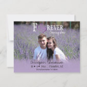 BUITENLANDSE BEWAART U de datum waarop Paars verbo Aankondiging (Voorkant)