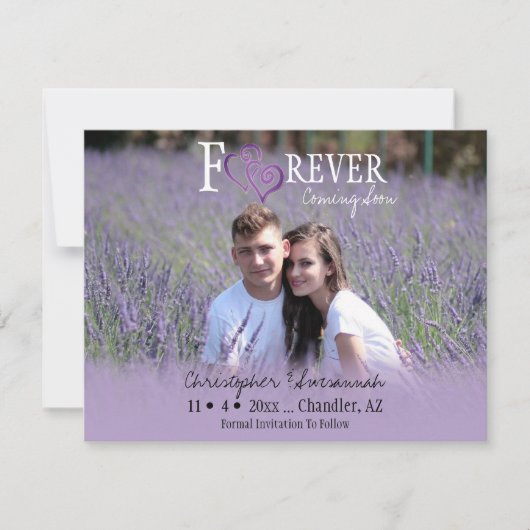 BUITENLANDSE BEWAART U de datum waarop Paars verbo Aankondiging (Voorkant)