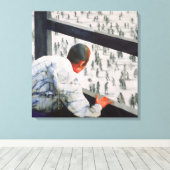 Buitenlandse correspondent 1987 canvas afdruk (Insitu (Houten vloer))