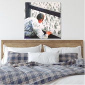 Buitenlandse correspondent 1987 canvas afdruk (Insitu (Slaapkamer))