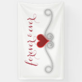 BUITENLANDSE EN OOIT Moderne WEDDING DECOR Banner (Verticaal)