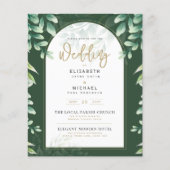 BUITENLANDSE Eucalyptus Wedding INVITE (Voorkant)