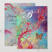 BUITENLANDSE FILM IN SPARKLES 2 Elegant Wedding Mo Kaart (Voorkant / Achterkant)