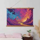 Buitenlandse gronden hangend wandkleed (Slaapkamer)