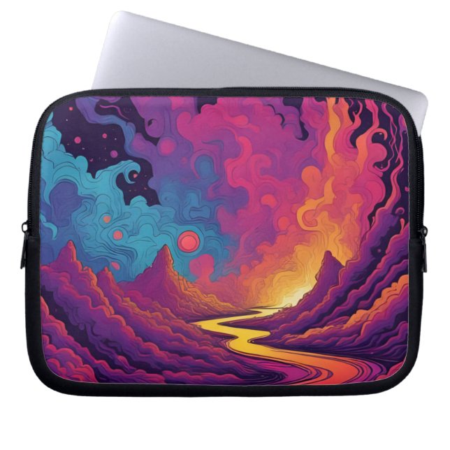 Buitenlandse Gronden Laptop Sleeve (Voorkant)