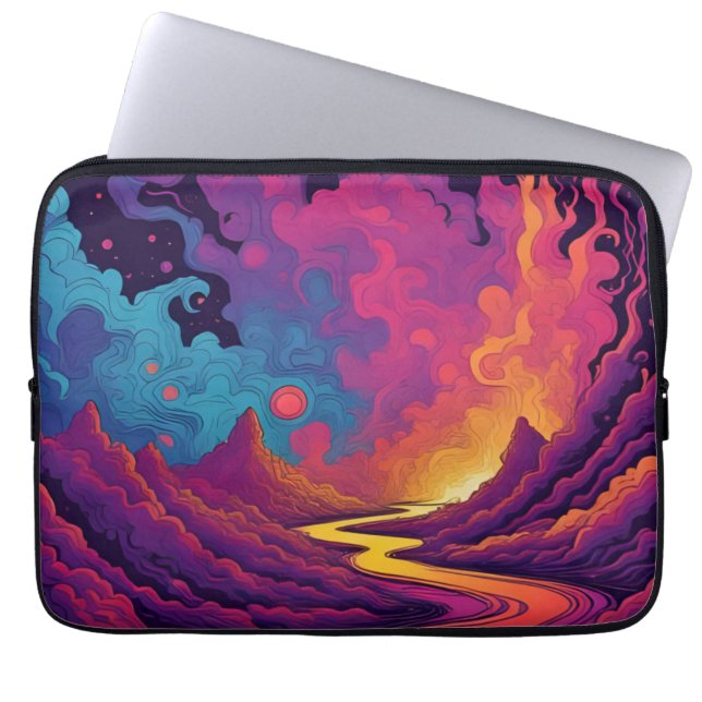 Buitenlandse gronden laptop sleeve (Voorkant)