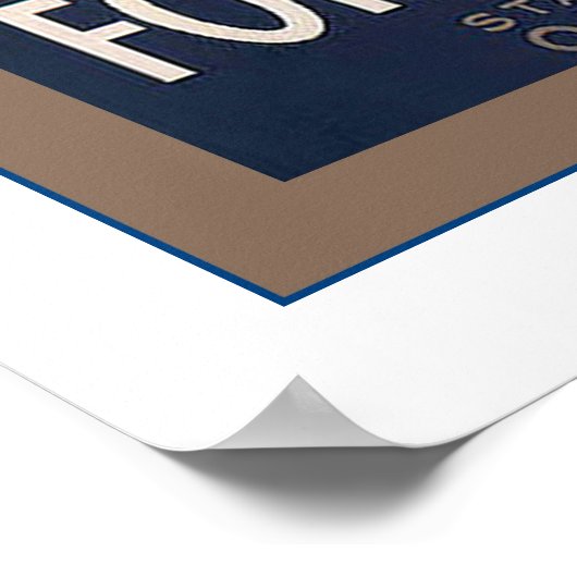 Buitenlandse handelszone ~  Adverteren Poster (Hoek)