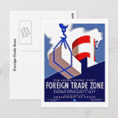 Buitenlandse handelszone briefkaart (Voorkant / Achterkant)