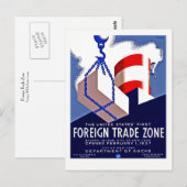 Buitenlandse handelszone briefkaart (Voorkant / Achterkant)