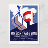 Buitenlandse handelszone briefkaart (Voorkant)