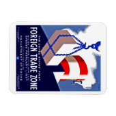 Buitenlandse handelszone magneet (Horizontaal)