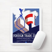 Buitenlandse handelszone muismat (Met muis)