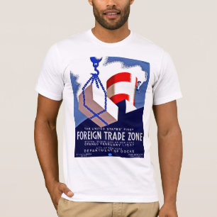 Buitenlandse handelszone t-shirt