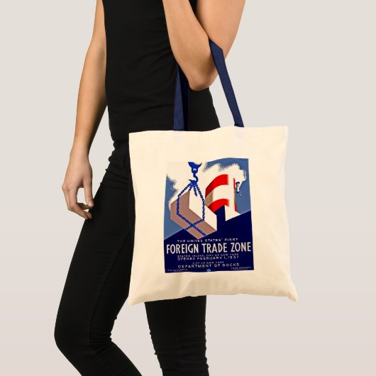 Buitenlandse handelszone tote bag (Voorkant (product))