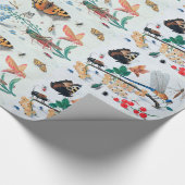 BUITENLANDSE, INSECTEN, PLANTEN EN STROMEN CADEAUPAPIER (Hoek)