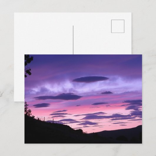 Buitenlandse invasie bij zonsondergang  briefkaart (Voorkant / Achterkant)