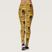 buitenlandse krant met auto advertentie leggings (Achterkant)