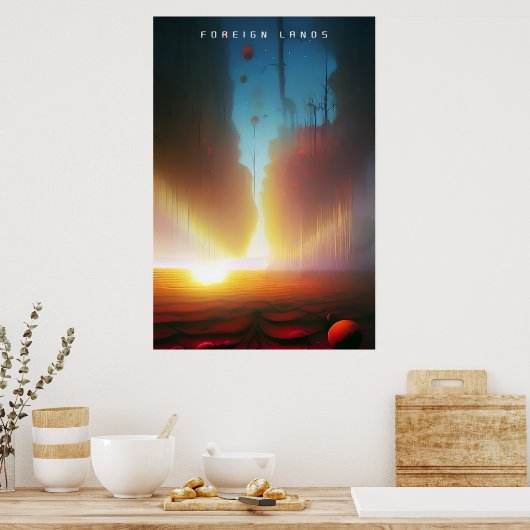 Buitenlandse landen poster (Keuken)