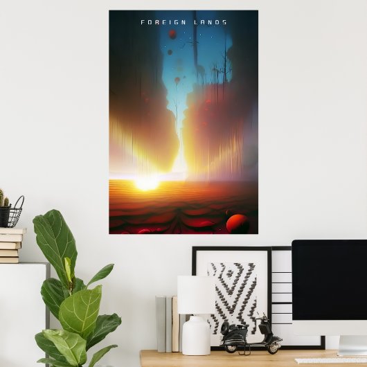 Buitenlandse landen poster (Thuiskantoor)