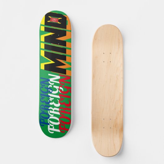 BUITENLANDSE MIND 7 3/4-inch skateboard deck (Voorkant)
