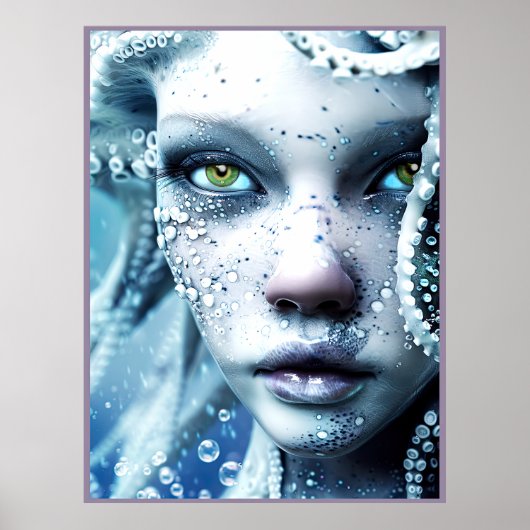 Buitenlandse schoonheid van de waterplaneet poster (Voorkant)