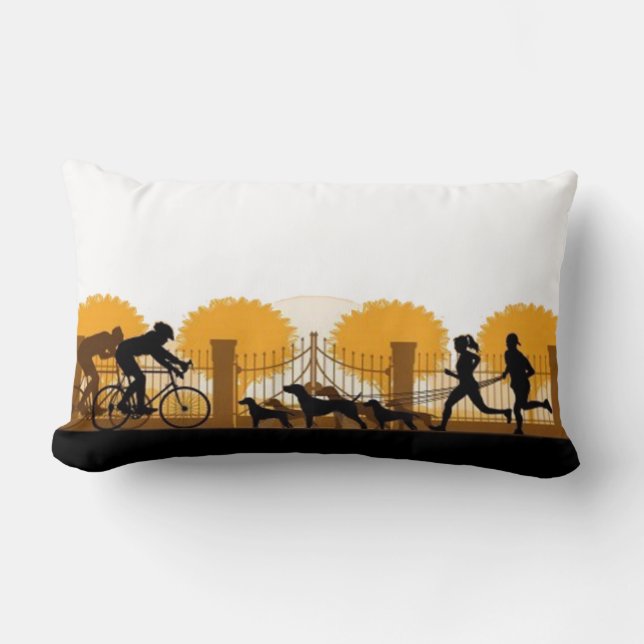 Buitenloods Silhouette Pillow Kussen (Voorkant)
