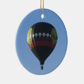 Buitenluchtballon met kerstversiering keramisch ornament (Rechts)