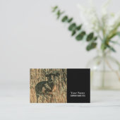 buitenmens wildernis Camouflage witstof herten Visitekaartje (Staand voorkant)