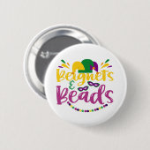 Buitennetten en kralen Funny Mardi Gras Carnival G Ronde Button 5,7 Cm (Voorkant /achterkant)