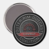Buitenrand Outcast Combat Division Magnet (Voorkant / Achterkant)