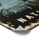 Buitenrecreatie vintage posters met kano's (Hoek)