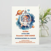 BuitenruimBaby shower Houston We hebben een jongen Kaart (Staand voorkant)