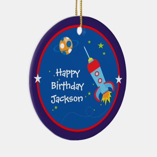 Buitenruimte 1 Birthday Ornament (Rechts)