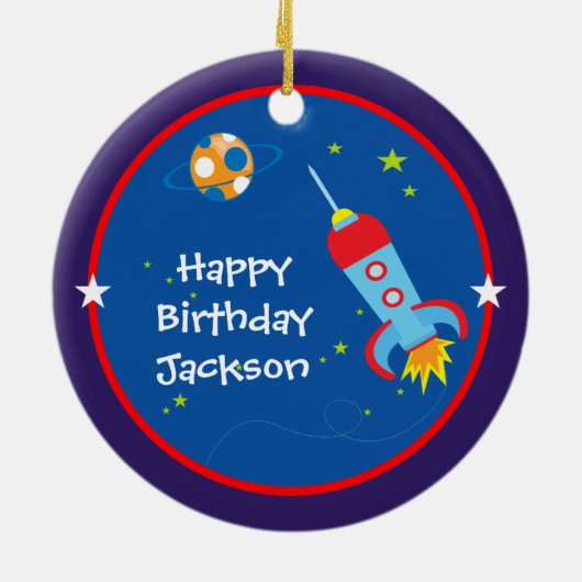 Buitenruimte 1 Birthday Ornament (Achterkant)