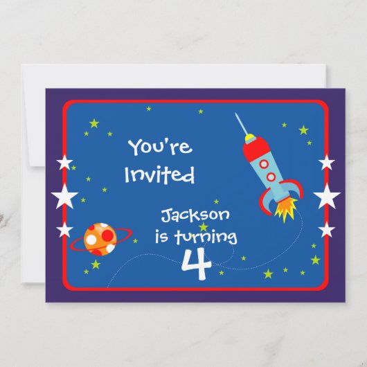 Buitenruimte 1 uitnodiging op feestdag (Voorkant)